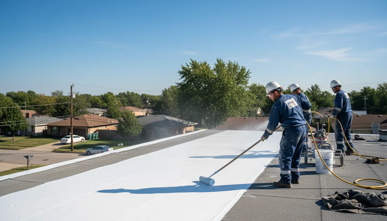 Commercial roof coating in East Spencer, NC near me